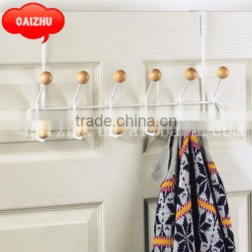 OVER THE DOOR 10 HOOK RACK, Hook Coat Rack, Closet Door Rack