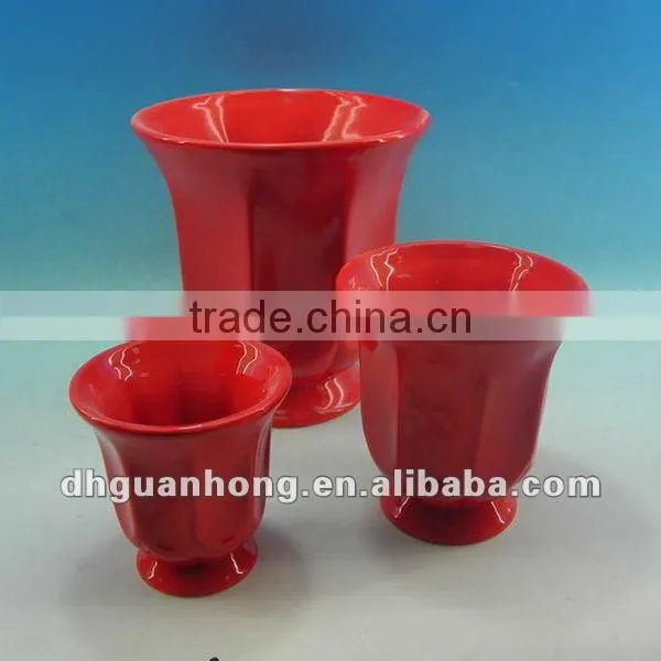2012 new designs ceramic fresh flower pot