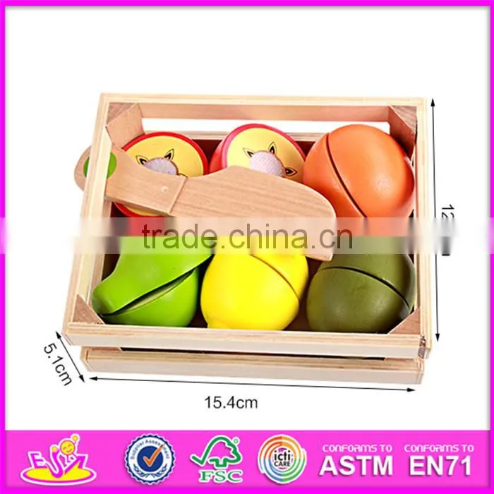 2017 New design kids pretend toys wooden play food W10B182