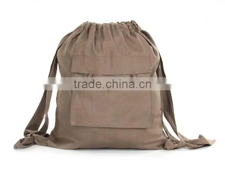 High Quality Canvas Yoga Drawstring Backpack