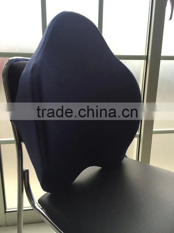 UK bestseller office chair memory foam big lumbar back support cushion