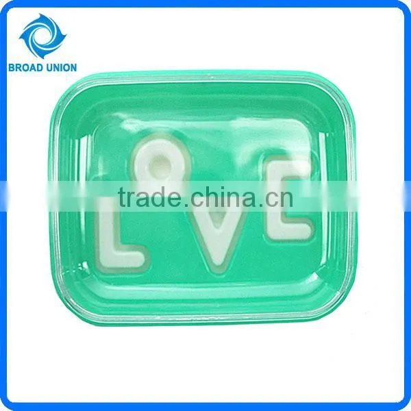 Hot Sale Cheap Plastic Heart Botton Soap Box