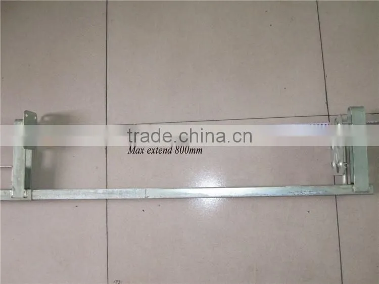 Scaffolding parts used second hand square tube adjustable steel guardrail post for sale