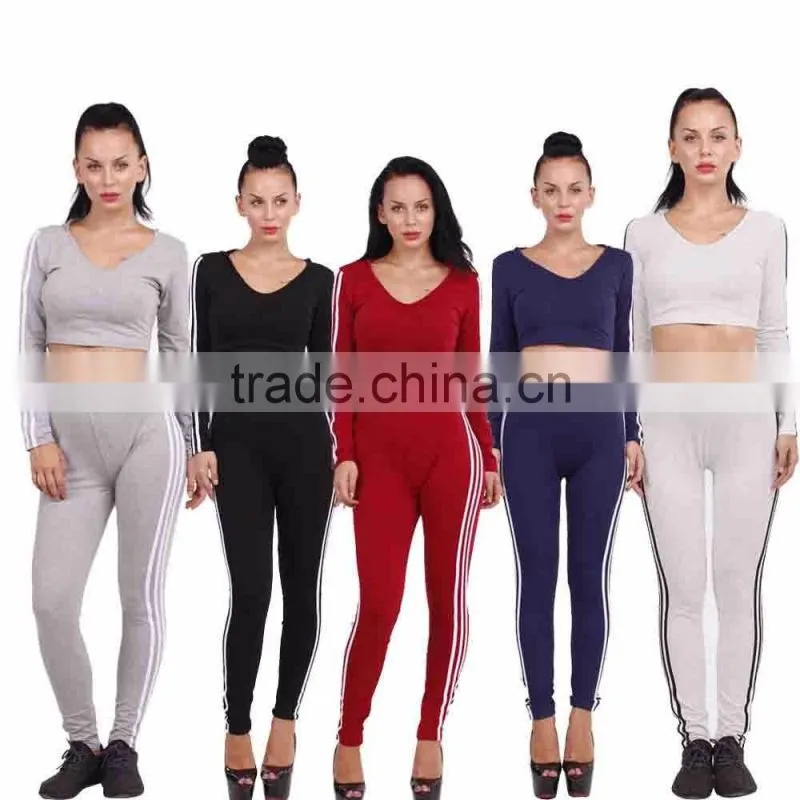 Women Autumn Winter Sport Tracksuits New Cropped Suits Skinny Sweatsuits Hooded Tracksuits Sport Wear Running Set