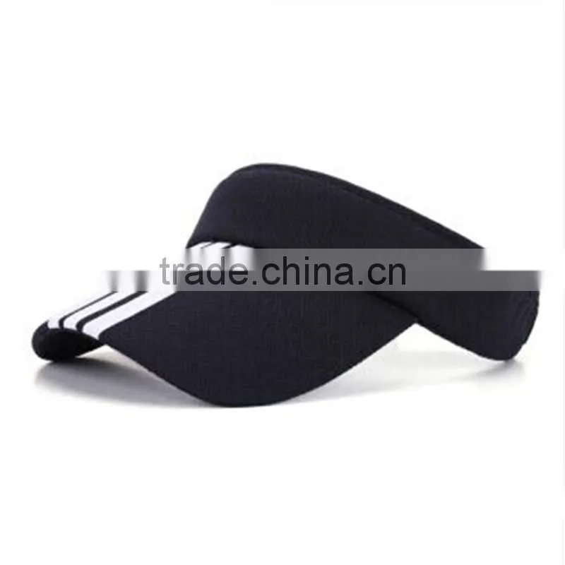 wholesale cheap sun visor hat/cap/high quality kids colorful running wide brim visor hats