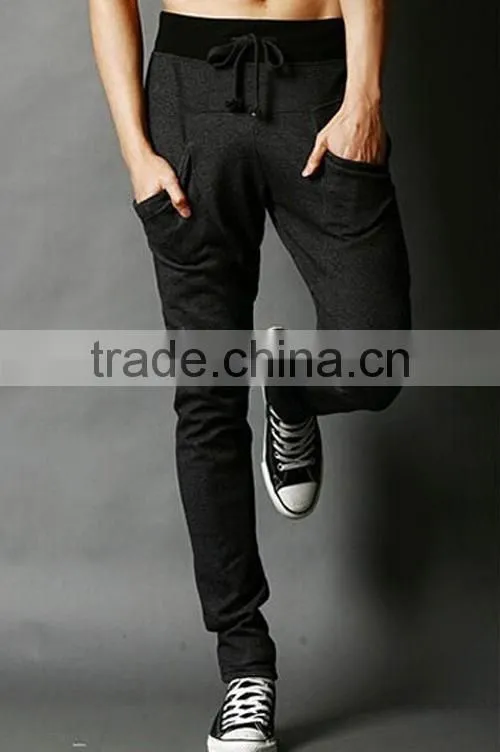 casual wholesale custom men's cotton blank Training running Track thick sweatpants Jogger Sports pants in 2015 winter/autumn
