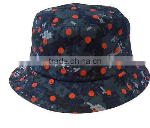 Red Dots Custom Printing Bucket Hat Sports Bucket Hat