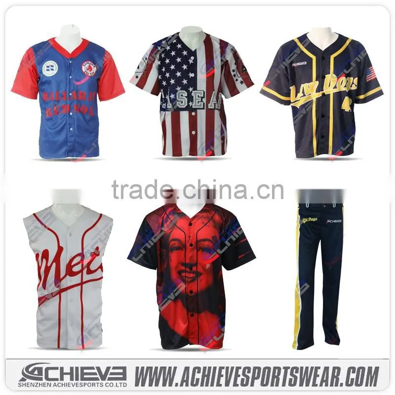 Sample custom cotton satin blank baseball jersey,camo print baseball softball jersey
