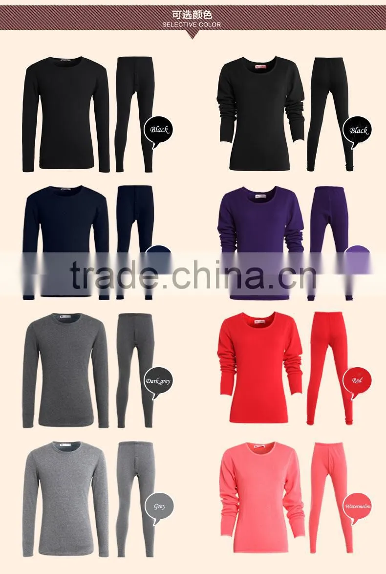 Top Brand High Quality Winter Thermal Suit Women And Men Long John Set Thick Warm