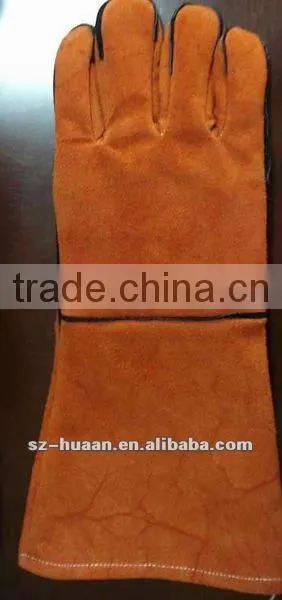 2012 hot sales cowhide welding goves/welding work gloves