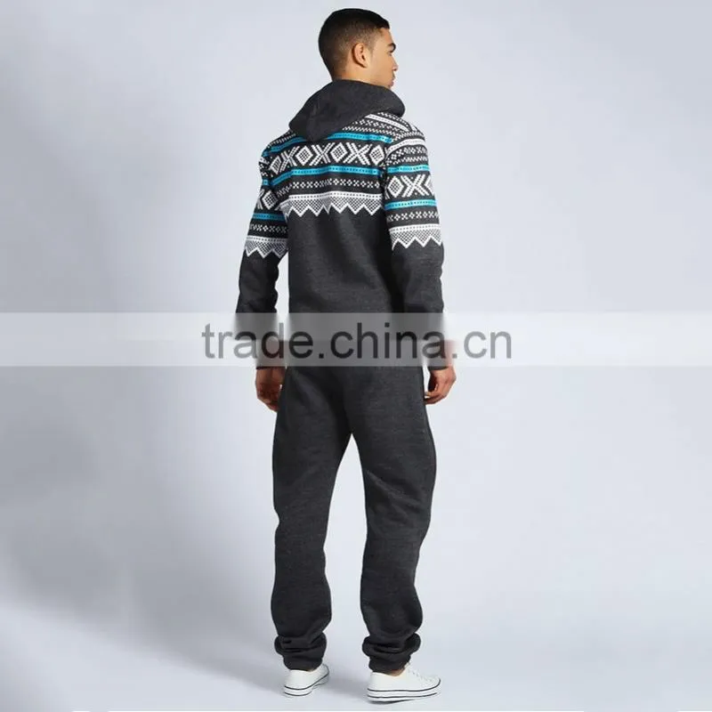 Cheap price ziped hooded super soft fleece polyester cheap men's onesie