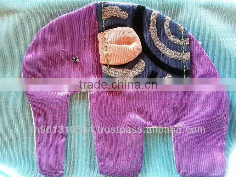 Thai Silk Embroidered wallet bag