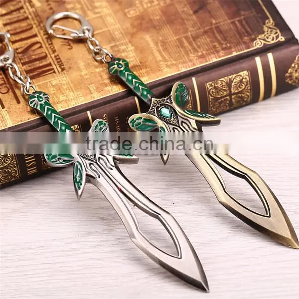 Promotional gift Dota2 keychain hot selling keychains Dota metal keychains