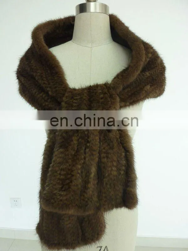 HK101 ladies fox fur long scarf