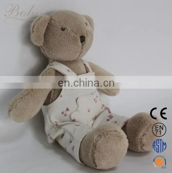 Plush and stuffed teddy bear animal baby toys with clothes
