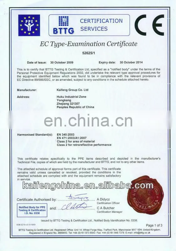Roadway Alarm Black vest reflective safety KF-005B