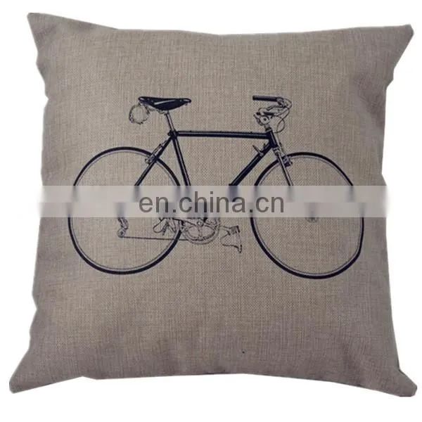 Handmade custom cheap throw sofa chair cushion cover 50x50 fashion digital decorative linen pillow cover