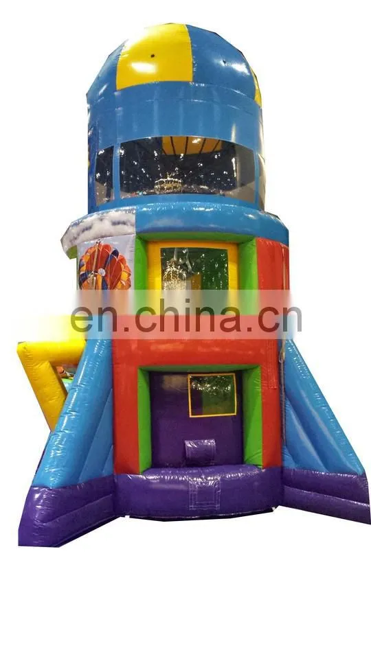 Fabulous inflatable rocket site dry slide 2012