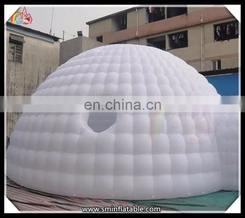 Promotion inflatable dome tent, inflatable camping igloo red tent for sale