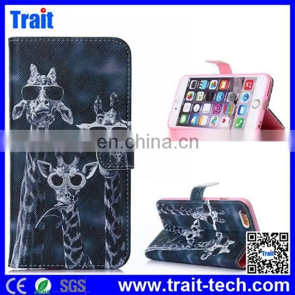 Smile English Letters Cross Texture Wallet Style Flip Case Cover Flip for iPhone 6 Plus 5.5 inch