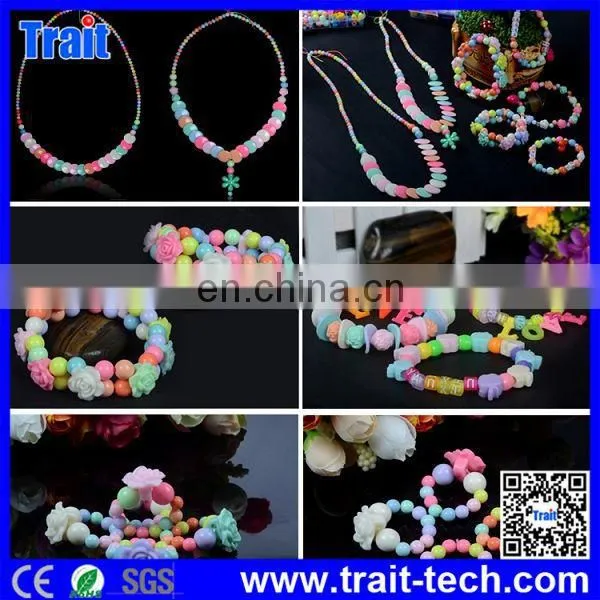 15 Grid Tool Box DIY Colorful ABS Bead Bracelet Kids Decorate Toy