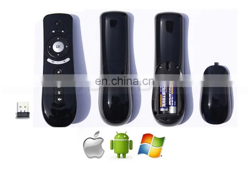 2.4G wireless keyboard android air mouse non-directional anti-shake 3d air fly mouse for smart tv for motion sense games