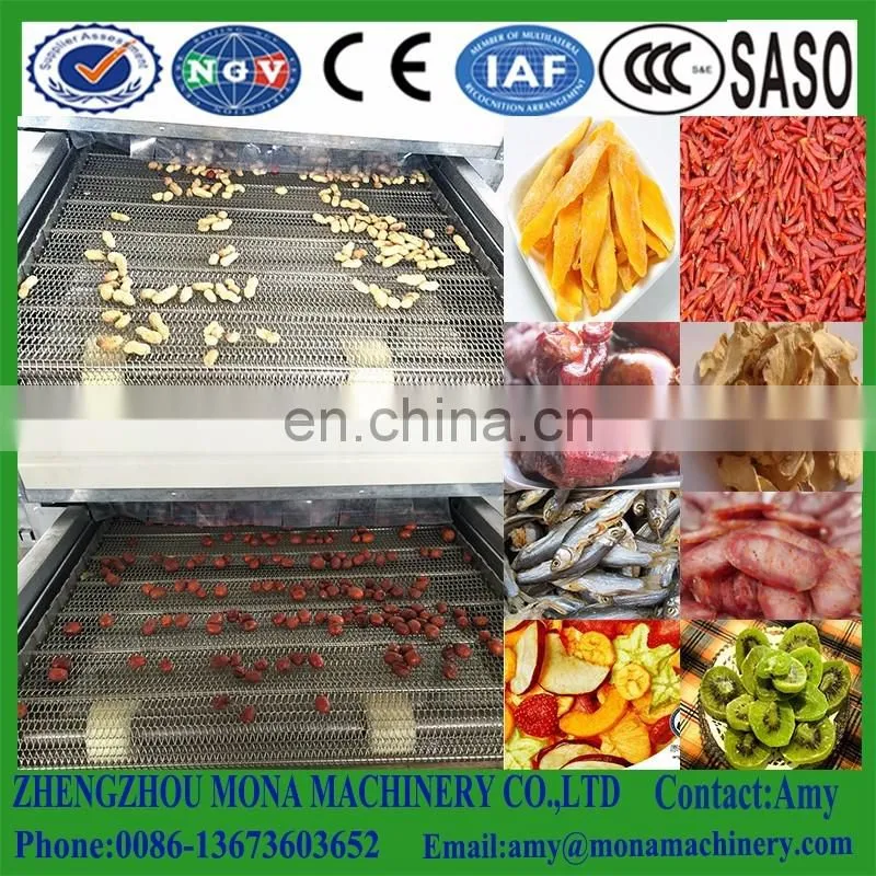 Industrial/commercial tunnel mango microwave dryer/drying machine/dehydrator