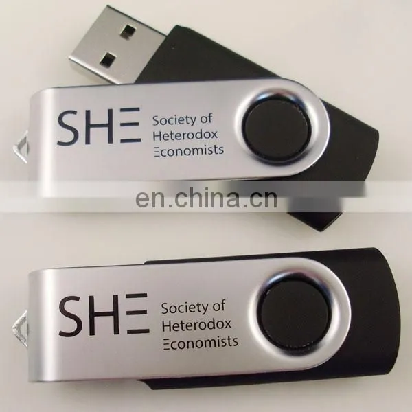 Factory hot selling swivel u disk customized Logo plastic pendrive 16g 32gb Twister USB Flash Drive