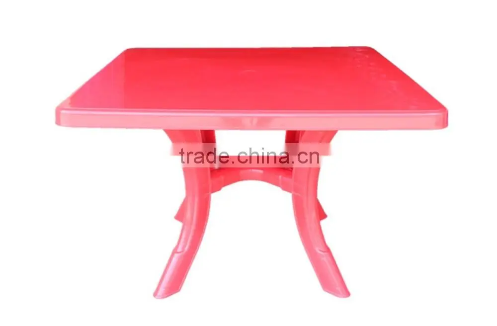 Popular removable Square plastic dining table