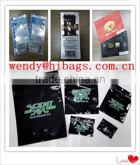 Plastic pipe tobacco bag