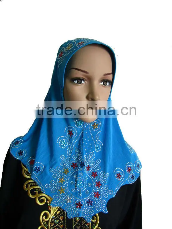 A525 polyester beautiful muslim hijab
