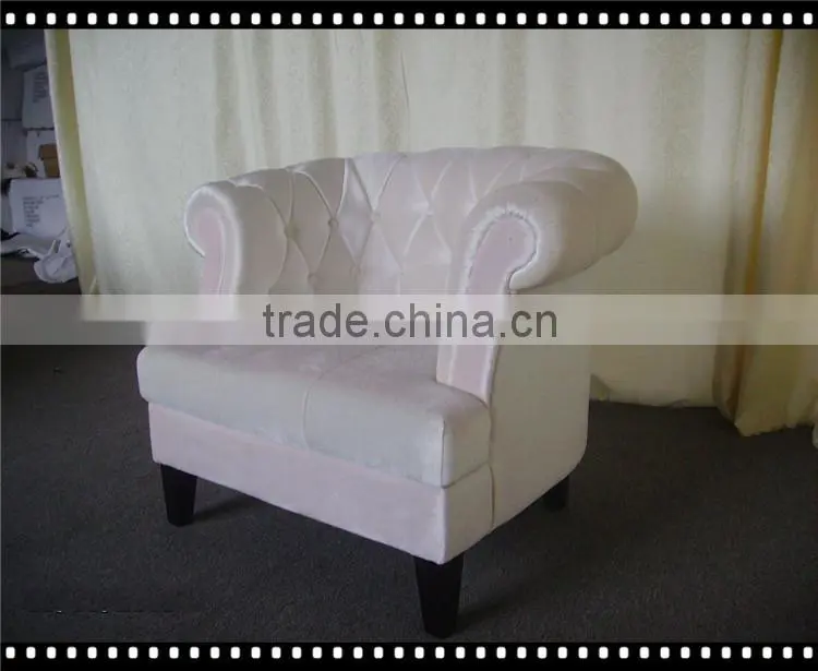 Hotel single sofa chair/armchair with ottoman with stool