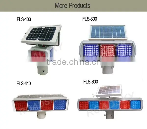 Red Blue Flashing Strobe Road Traffic Warning Light