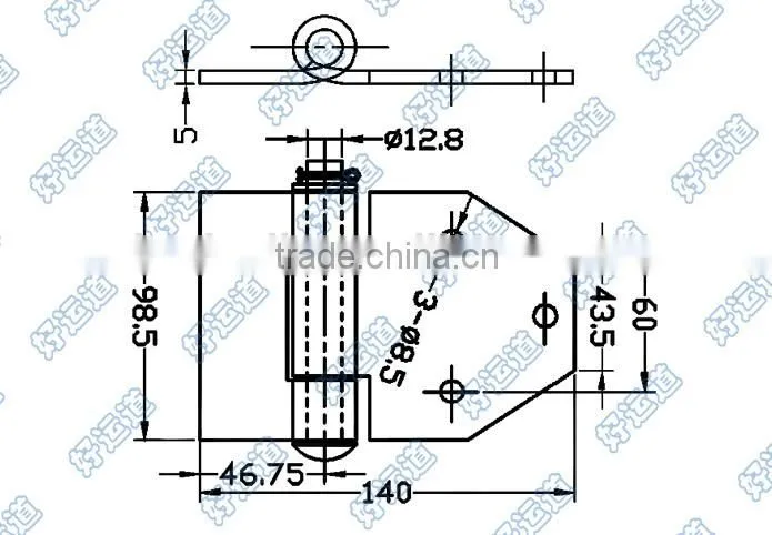 01319 Wingbody Trailer Hinges