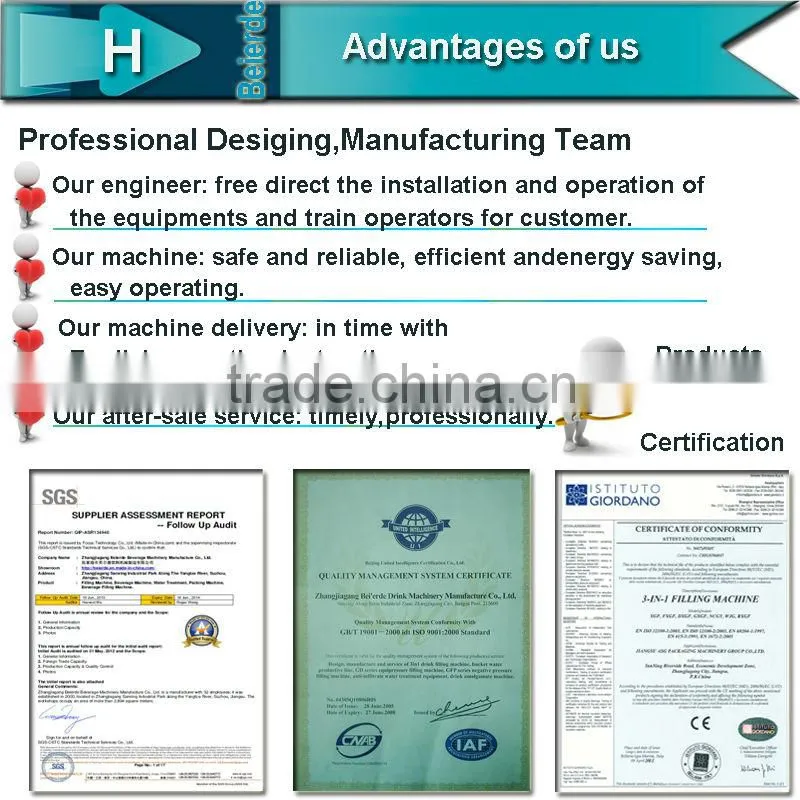 300ml-1250ml glass bottle beer filling machine