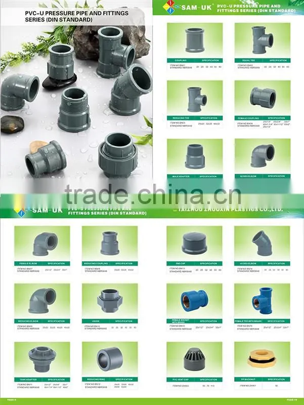 ASTM D2466 pvc elbow coupling pvc fittings names BN07