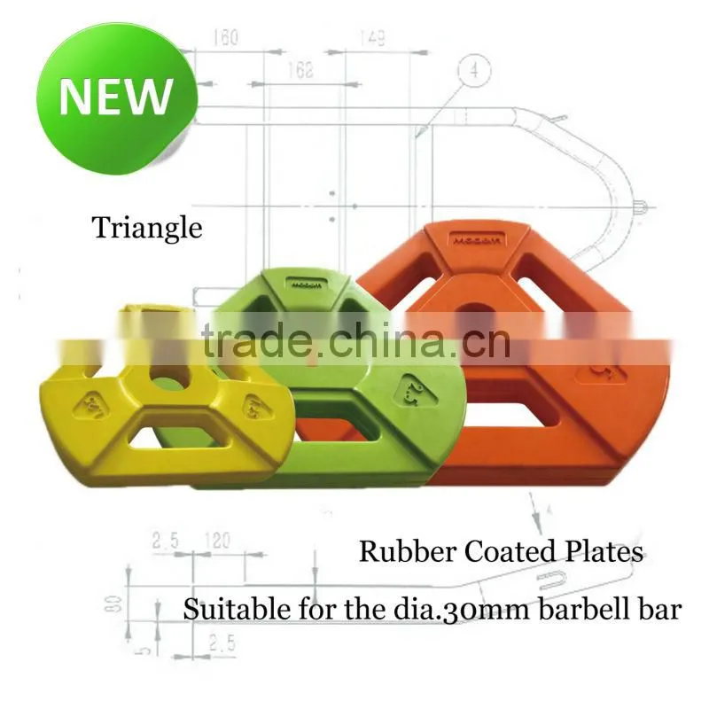 Crossfit gym equipment cast iron weight plates