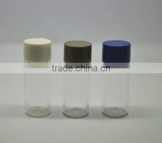 3ml tube glass vial with plastic screw cap, serum oil bottle
