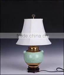 Chinese Longquan Celadon Style Ceramic Lamp