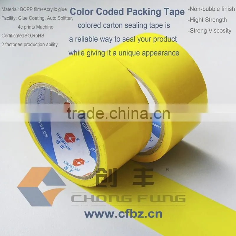 BOPP Color transparent Packing Tape for Carton Sealing/Gift Packaging /OPP Adhesive Tape