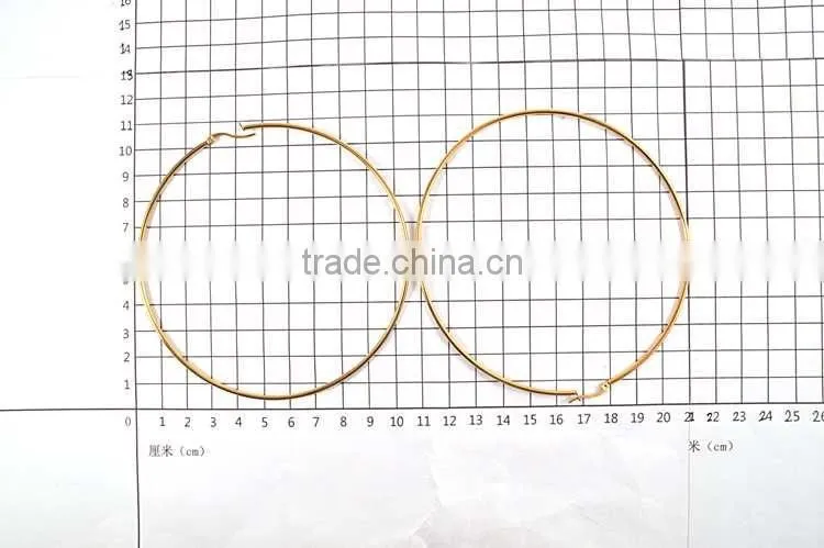 Stainless steel Round Fashion Big Circle earring for sexy lady