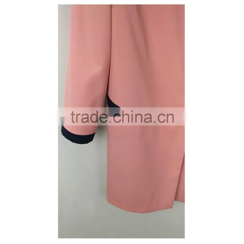 YMYD-7720 New Fashion Spring Autumn Women Trench Coat Long Outwear Plus Size Waist Clothing Factories In China Women Spring Coat