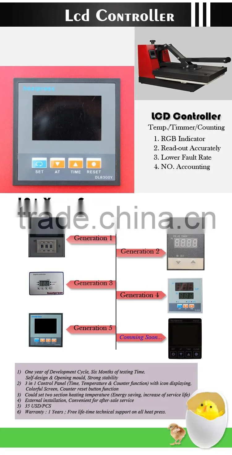 Hot and cold steam pressure heatpress machine for sale