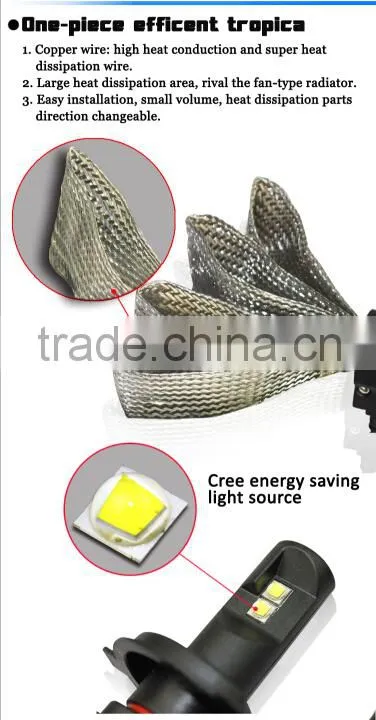 super bright led h11 headlamp high lumen all in one fanless led car headlight kit