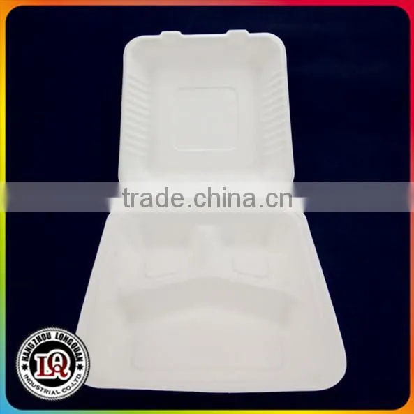 Biodegrandable Eco-friendly Sugarcane Bagasse Clamshell
