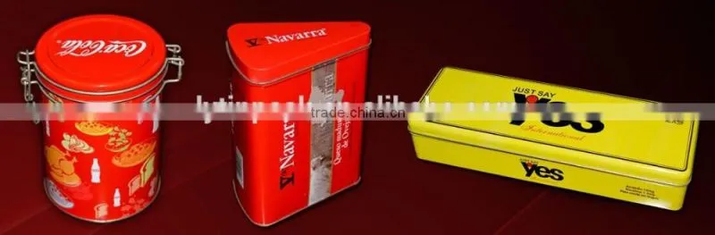 big size Green tea tin box