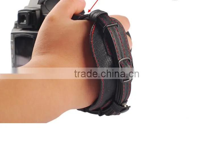 Colorful leather camera wrist hand straps