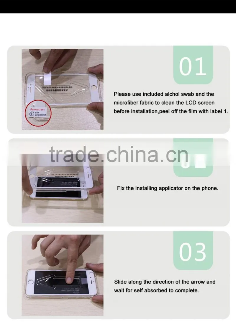 Factory price mobile accessories high clear 0.33mm Anti-scratch Anti- broken tempered glass Screen