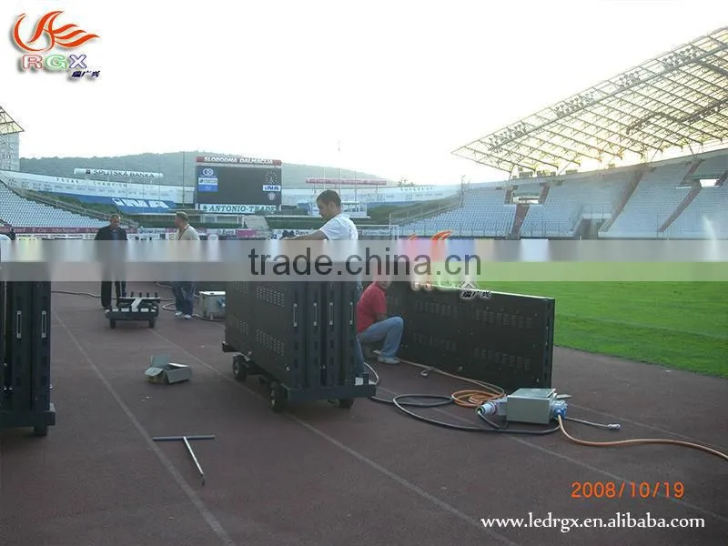 RGX football stadium perimeter led screen display, stadium led display