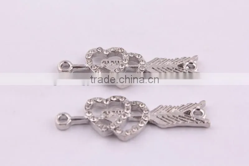 jewelry elephant crystal rhinestone connector charms ! wholesale crystal glitter jewelry Connector for bracelet beads making!!